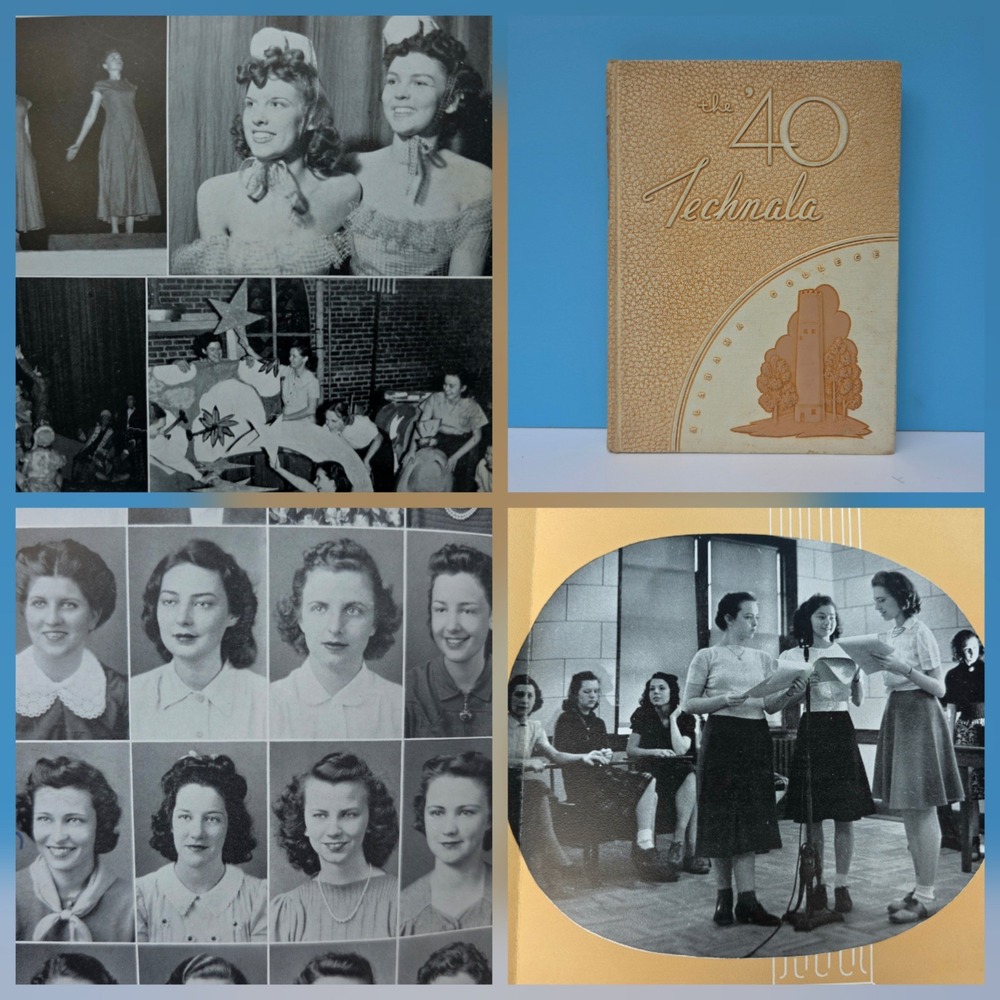 Vintage 1940s Yearbook Alabama All Women's College Technala Montevallo